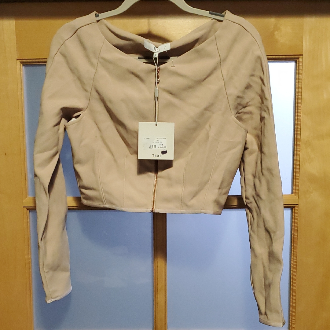 Tibi Cream Blazer Minimalist Design